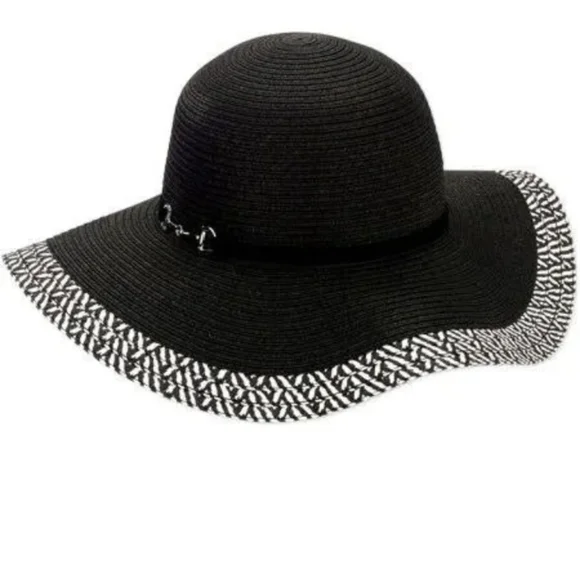 Black Bucket Hat with White Accents Sephora Reversible Bucket Hat; Black on 1 Side & White  main image 4
